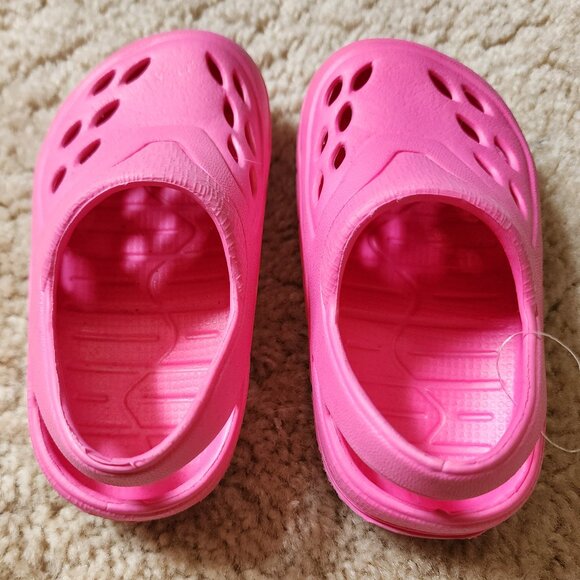 EVA CLOG - Toddler Pink Girl Clogs with Strap Made In The USA Size 6 NWOT - Picture 2 of 5